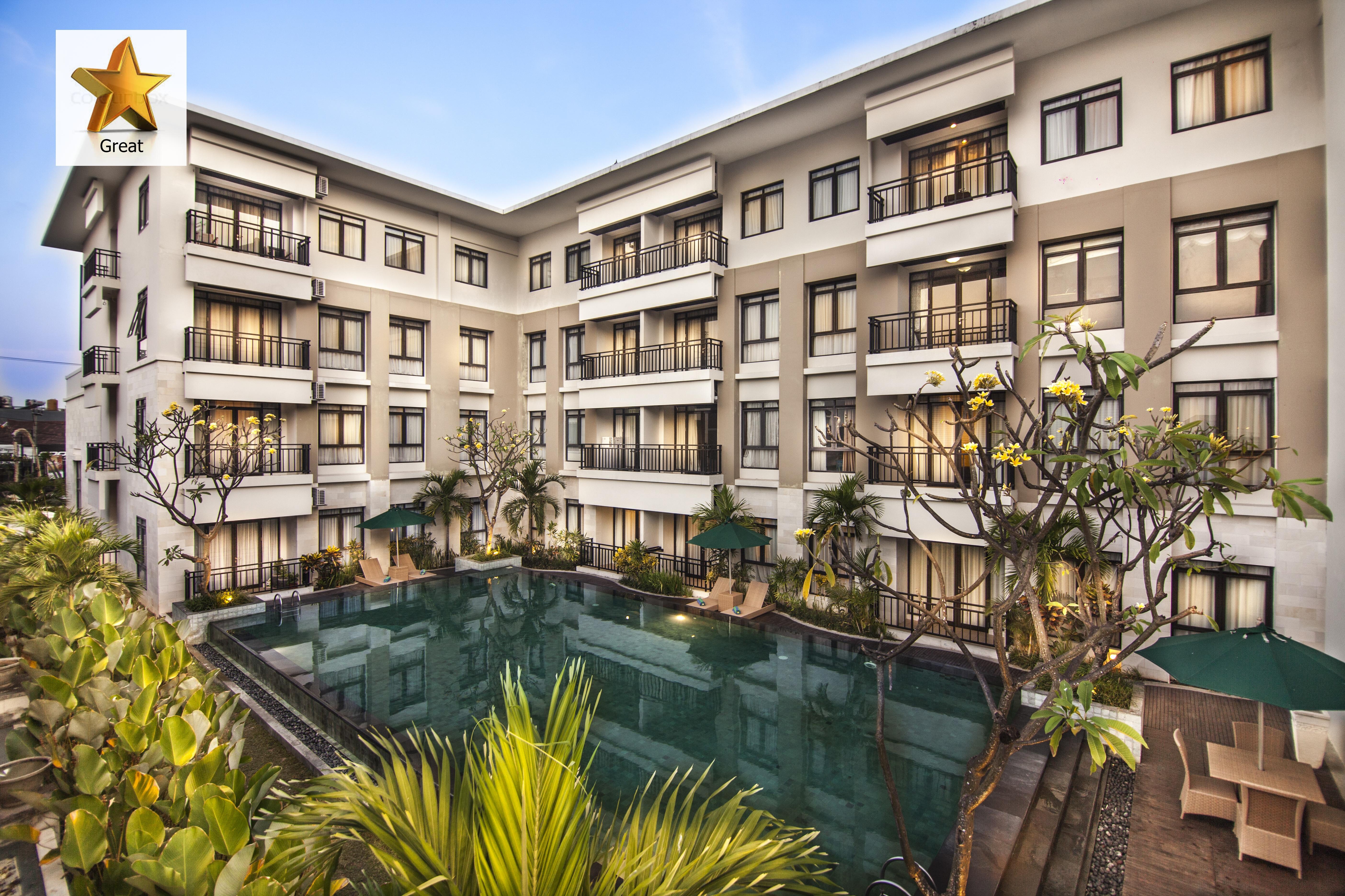 Grand Kuta Hotel And Residence Legian Exteriör bild